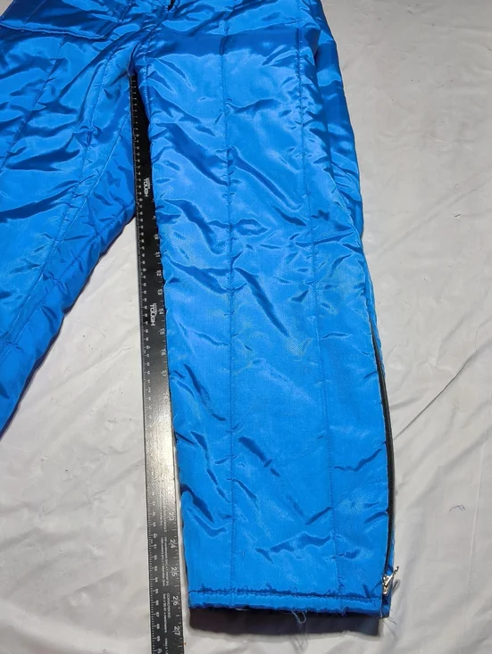 Vintage Snowmobile Suit JC Penny Blue Nylon Men’s Size Small Retro Winter Gear - Picture 8 of 12